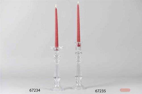 Bild von Kerzenständer, King Ø10x H19.5cm, klarglas