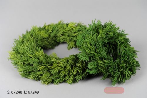 Bild von Deko Kranz, Thuja smaragd Ø30cm, grün