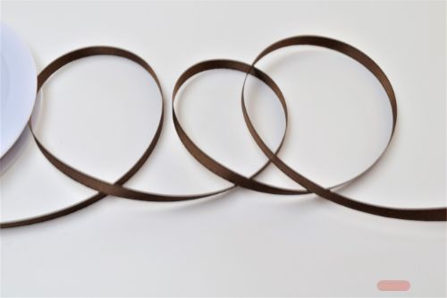 Bild von Band 50m/ 03mm, Double face Satin, d'braun