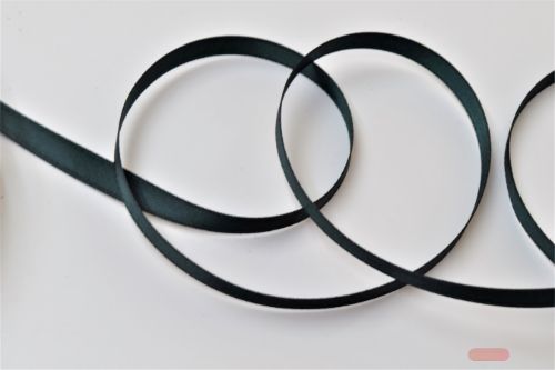 Bild von Band 25m/ 07mm, Double face Satin, dunkelgrün