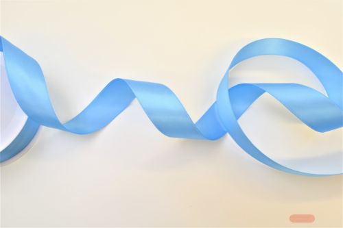Bild von Band 25m/ 07mm, Double face Satin, hellblau