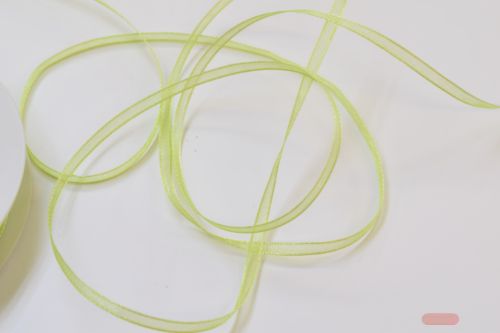 Bild von Band 50m/ 03mm, Organza, lindengrün