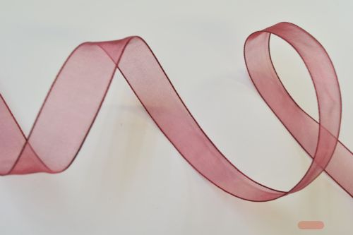 Bild von Band 50m/ 15mm, Organza, dunkelrot