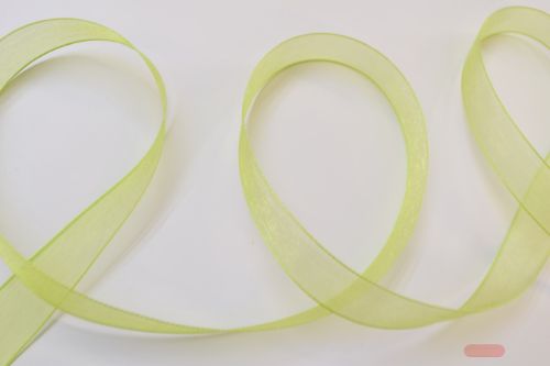 Bild von Band 50m/ 15mm, Organza, lindengrün