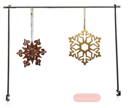 Bild von Deko Anhänger, Metall L125/ 235x H113cm, schwarz