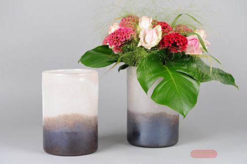 Bild von Windlicht Vase, Earth & Sky Ø17x H25cm, blush