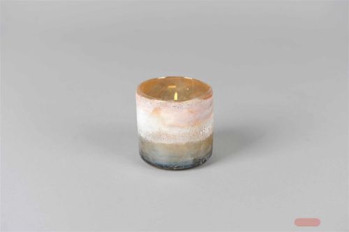 Bild von GlasVotiv, Ysberg Ø8x H7.5cm zyl, braun