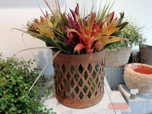 Bild von Manchette, Leder Jaqueta Ø20 x H20cm, camel