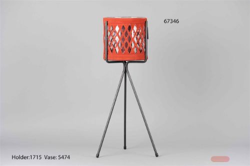 Bild von Manchette, Leder Jaqueta Ø20 x H20cm, rot