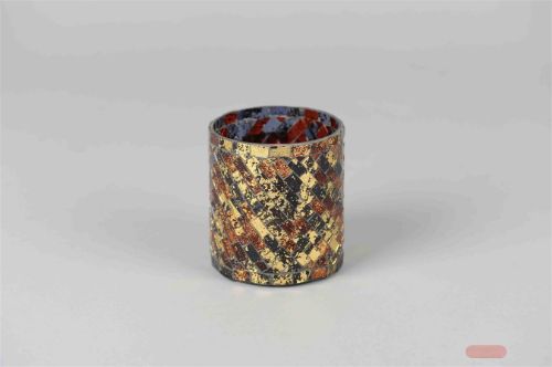 Bild von Windlicht, Mozarte Ø8.5x H10cm, red