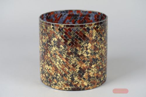 Bild von Windlicht, Mozarte Ø20x H20cm, red