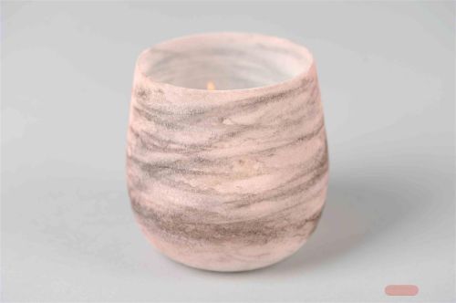 Bild von Votiv, Glas Tornadic Ø10x H10cm, pink