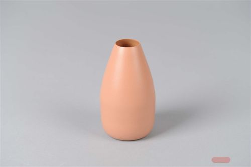 Bild von Metallvase, Alu Ø7 x H12.5cm, orange tone