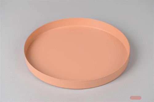 Bild von Schale, rund Alu Ø30 x H2.5cm, orange tone