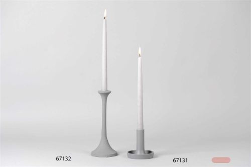 Bild von Kerzenständer, Alu Ø10 x H25cm, grau tone