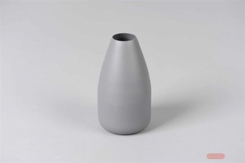 Bild von Metallvase, Alu Ø7 x H12.5cm, grau tone