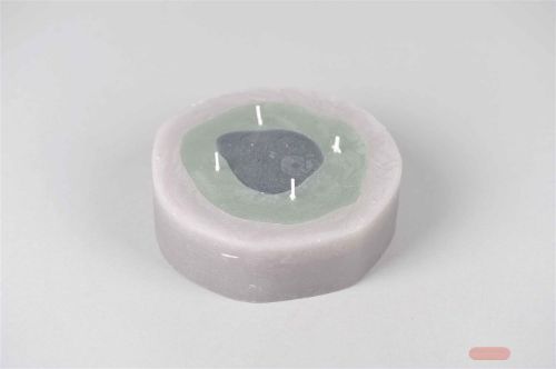 Bild von 4-Docht Zylinderkerze, H5cm x 170mm, grau*