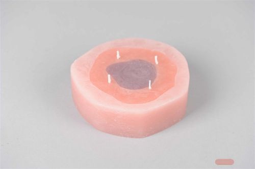 Bild von 4-Docht Zylinderkerze, H5cm x 170mm, peach pink*