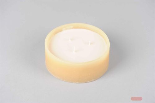 Bild von 3-Docht Kerze im Topf, H6cm x Ø150mm, latte*