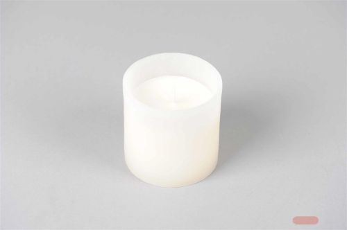 Bild von 1-Docht Kerze im Topf, H10cm x Ø100mm, asparagus*