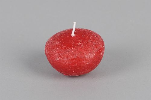 Bild von Schwimmkerze, 5cm x Ø 80mm, antikrot