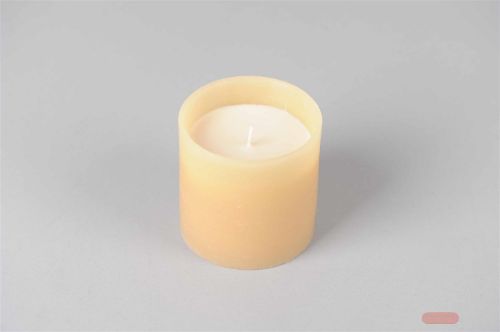 Bild von 1-Docht Kerze im Topf, H10cm x Ø100mm, latte*