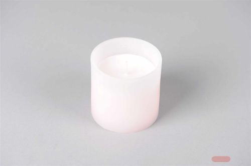 Bild von 1-Docht Kerze im Topf, H10cm x Ø100mm, strawberry*