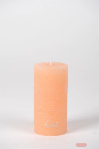 Bild von Rustic Zylinderkerze, 16cm x Ø60mm, apricot