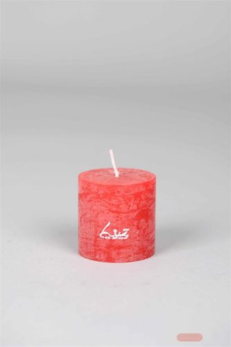 Bild von Rustic Zylinderkerze,   5cm x Ø60mm, antikrot*