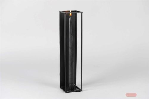 Bild von Kerzenständer, L8x 8x H35cm, black