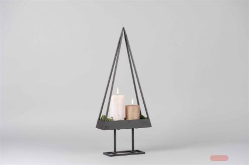 Bild von Deko Baum, Metall - L48x 10x H90cm, schwarz