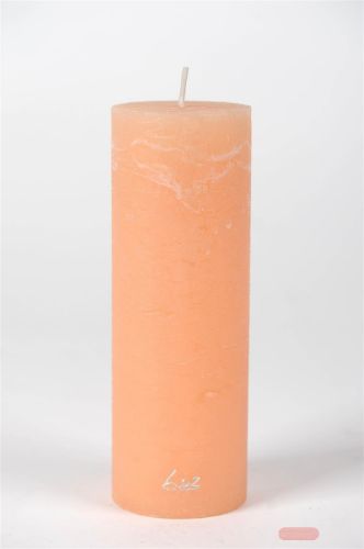 Bild von Rustic Zylinderkerze, 20cm x Ø60mm, apricot*