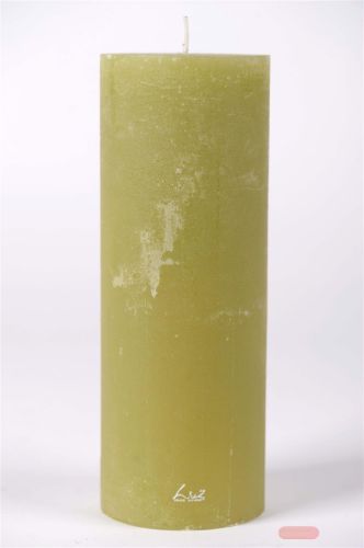 Bild von Rustic Zylinderkerze, 27cm x Ø100mm, grün*