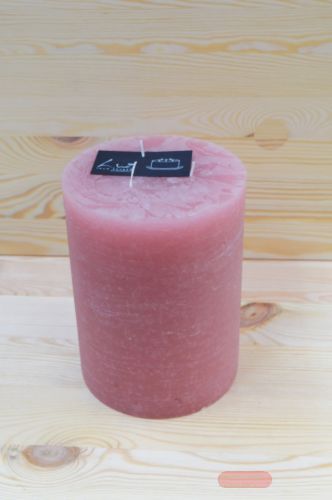 Bild von 3-Docht Zylinderkerze, H20cm x Ø150mm, altrosé