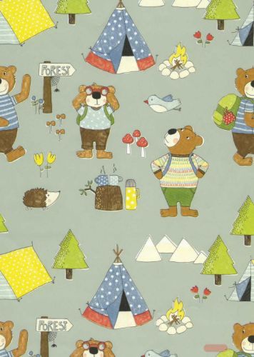 Bild von Bogen 70x 100cm, Camp, bunt