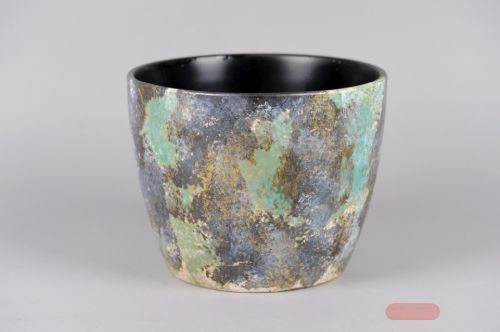 Bild von Blumentopf, Keramik Ø28x H21.5cm, aquarel*