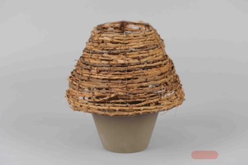 Bild von Teelichthalter, Takdak Cement Ø23x H24cm, taupe