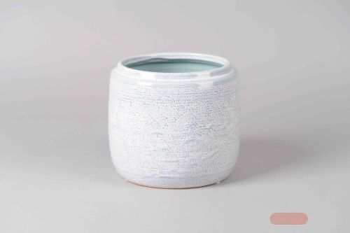 Bild von Blumentopf, Reactive Keramik Ø21x H20cm, blau