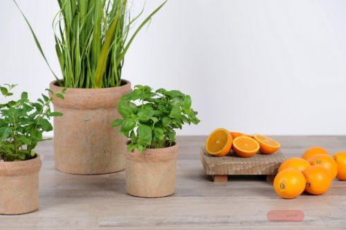 Bild von Blumentopf, Keramik Ø31.5x H27cm, raw brick