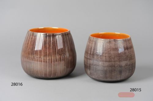 Bild von Glasvase, Carruba Ø22x H20cm,