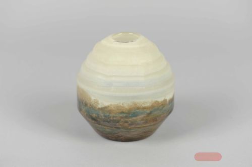 Bild von Glasvase, Neuve Ø14.7x H15.4cm, terre