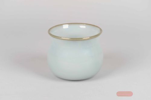 Bild von Glasvase, The new chic Ø16x H14cm, grau-blau*