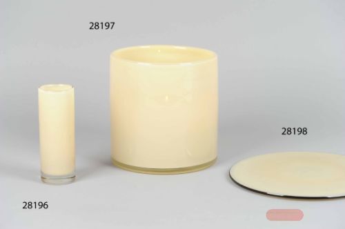 Bild von Glasvase, Opaline Ø6x H16cm, amber