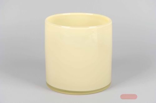 Bild von Glasvase, Opaline Ø20x H20cm, amber