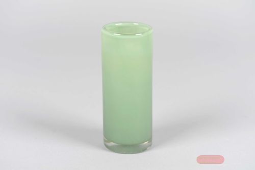 Bild von Glasvase, Opaline Ø6x H16cm, grün