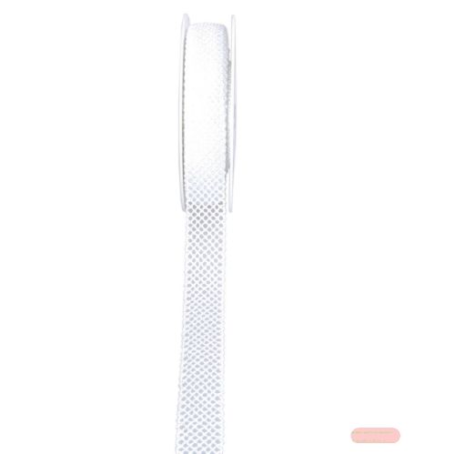 Bild von Band 10m/ 20mm, Gitterspitze Occhi, weiss