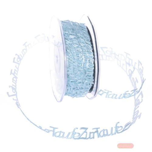 Bild von Band 10m/ 15mm, Zur Taufe 180x - klebend, blau