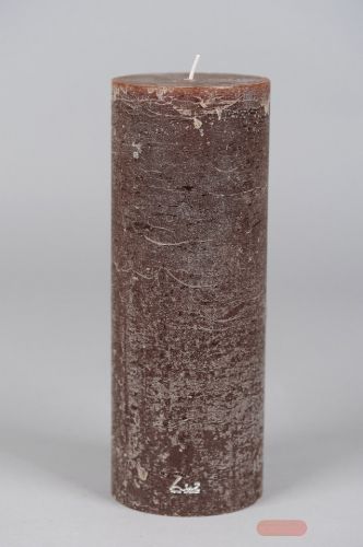 Bild von Rustic Zylinderkerze, 27cm x Ø100mm, moca*