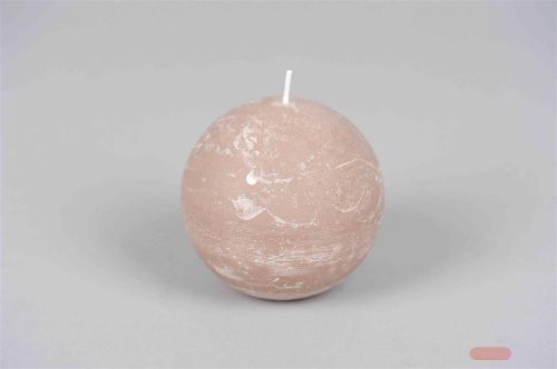 Bild von Rustic Kugelkerze, Ø100mm, portobello