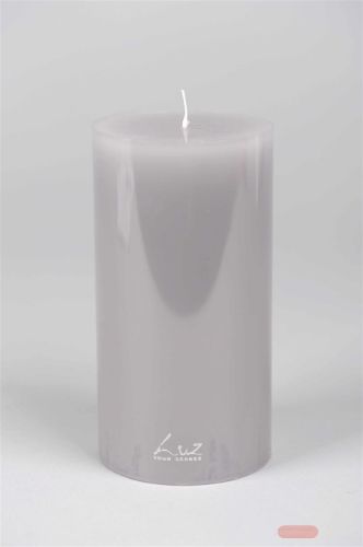 Bild von Kerze Classic, Uni - 18 x Ø 94mm, hellgrau